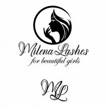 ML MILENA LASHES FOR BEAUTIFUL GIRLS