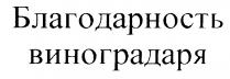 БЛАГОДАРНОСТЬ ВИНОГРАДАРЯ