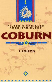 COBURN LIGHTS FILTER CIGARILLOS AMERICAN BLEND