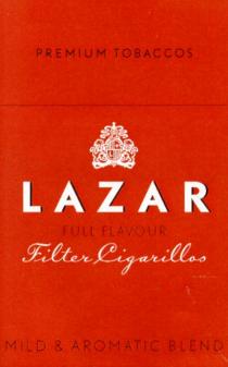 LAZAR MILD & AROMATIC BLEND FILTER CIGARILLOS PREMIUM TOBACCOS L FULL FLAVOUR