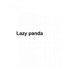 LAZY PANDA