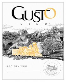 GUSTO VINO MOLDOVA RED DRY WINE PRODUCED AND BOTTLED