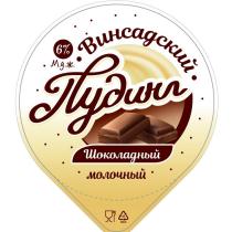 ВИНСАДСКИЙ ПУДИНГ 41 ALU 6% М.Д.Ж. ШОКОЛАДНЫЙ МОЛОЧНЫЙ
