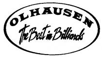 OLHAUSEN THE BEST IN BILLIARDS