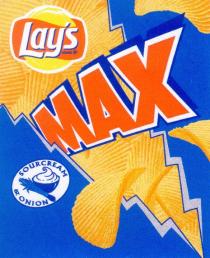 LAYS LAY MAX SOURCREAM & ONION МАХ