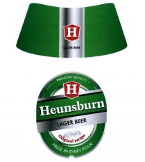 HEUNSBURN LAGER BEER PREMIUM QUALITY ORIGINAL RECIPE PRIDE IN EVERY POUR