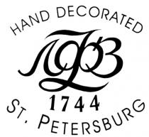 HAND DECORATED ЛФЗ 1744 ST. PETERSBURG ST PETERSBURG
