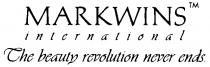 MARKWINS INTERNATIONAL THE BEAUTY REVOLUTION NEVER ENDS ТНЕ