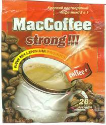 MACCOFFEE STRONG MAC COFFEE МАС КРЕПКИЙ РАСТВОРИМЫЙ КОФЕ МИКС 3 1 В + B