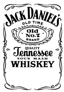 JACK DANIELS DANIEL OLD TIME NO 7 QUALITY TENNESSEE SOUR MASH WHISKEY BRAND