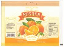 HARD CANDY WITH NATURAL JUICE CONTENTS ROSHEN ORANGE FILLED