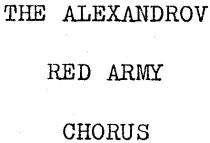 THE ALEXANDROV RED ARMY CHORUS