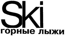 SKI ГОРНЫЕ ЛЫЖИ