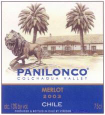 PANILONCO COLCHAGUA VALLEY MERLOT CHILE 2003