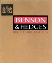 BH BENSON & HEDGES QUALITY AND TRADITION