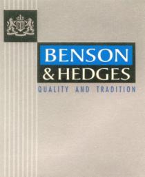 BENSON HEDGES BENSON HEDGES QUALITY AND TRADITION