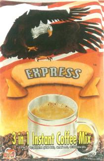 EXPRESS EXPRESS 3 IN 1 INSTANT COFFEE MIX ТРИ В ОДНОМ КОФЕ САХАР СЛИВКИ SACHETS