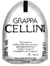 CELLINI BOTTEGA ROGANZUOLO VENETO GRAPPA CELLINI DISTILLERIA BOTTEGA SRL CASTELLO ROGANZUOLO VENETO - ITALIA