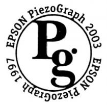 EPSON PIEZO GRAPH PIEZOGRAPH PG EPSON PIEZOGRAPH 2003