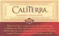 CALITERRA ERRAZURIZ CALITERRA BY THE FAMILIES OF ROBERT MONDAVI VINA ERRAZURIZ CABERNET SAUVIGNON VALE CENTRAL PRODUCE OF CHILE CALIDAD TIERRA ARBOLEDA ESTATE