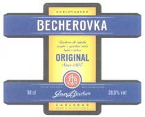 BECHEROVKA BECHER KARLOVARSKA 4BJ BECHEROVKA JAN BECHER KARLOVARSKA ORIGINAL CARLSBAD PRODUCT OF THE CZECH REPUBLIC