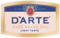 CRU DARTE ARTE DARTE CAFE GRAND CRU LIGHT TASTE EXCELLENT QUALITY