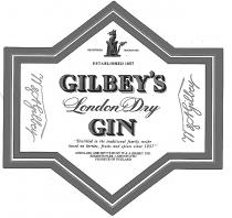 GILBEYS GILBEY W& A LONDON DRY GIN