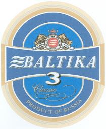 БАЛТИКА BALTIKA BALTIKA CLASSIC BEER ПИВОВАРЕННАЯ КОМПАНИЯ БАЛТИКА PRODUCT OF RUSSIA