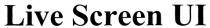 SCREEN LIVESCREEN LIVE SCREEN UI