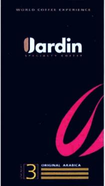 JARDIN ARABICA EXPERIENCE JARDIN WORLD COFFEE EXPERIENCE ORIGINAL ARABICA STRENGHT SPECIALITY COFFEE