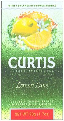 CURTIS CURTIS BLACK FLAVOURED TEA LEMON LANE WITH A BALANCE OF FLOWER AROMAS