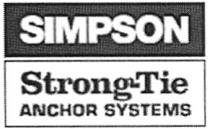 SIMPSON STRONGTIE SIMPSON STRONG - TIE ANCHOR SYSTEMS