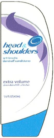 SHOULDERS HEAD & SHOULDERS EXTRA VOLUME PYRITHIONE ZINC DANDRUFF CONDITIONER GIVES VOLUME & LIFT TO FINE HAIR