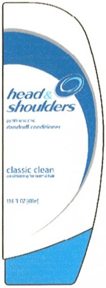 SHOULDERS HEAD & SHOULDERS PYRITHIONE ZINC DANDRUFF CONDITIONER CLASSIC CLEAN CONDITIONING FOR NORMAL HAIRHAIR
