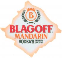 BLAGOFF BLAGOFF MANDARIN VODKAS PREMIUM COCKTAILVODKA'S COCKTAIL