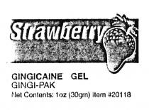 GINGICAINE GINGIPAK GINGI PAK STRAWBERRY GINGICAINE GEL GINGI-PAKGINGI-PAK