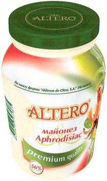 ALTERO ALDERON ALTERO ALDERON DE OLEO МАЙОНЕЗ APHRODISIAC PREMIUM QUALITYQUALITY