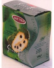 JAF JAFTEA JAF TEA GREEN TEA EXOTIC FRUIT NATURAL FRUITS SWEET TASTE CAPTIVATING AROMA EXCLUSIVE COLLECTIONCOLLECTION