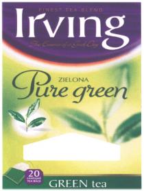 IRVING IRVING PURE GREEN ZEILONA FINEST TEA BLEND THE ESSENCE OF A GOOD DAYDAY