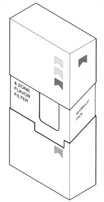 FLAVOR SLIDINGLID ZONE SLIDING LID 4-ZONE FLAVOR FILTER SLIDING-LID PACKPACK