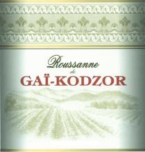 ROUSSANNE GAIKODZOR GAI KODZOR GAI KODZOR ROUSSANNE DE GAI-KODZORGAI-KODZOR