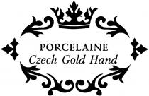 PORCELAINE GOLDHAND PORCELAINE CZECH GOLD HANDHAND