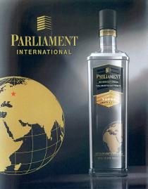 PARLIAMENT INTERNATIONAL 100% GRAIN NEUTRAL SPIRITS VODKA IMPORTED DISTILLED AND BOTTLED IN RUSSIARUSSIA