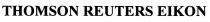 THOMSON REUTERS EIKON THOMSONREUTERS REUTERSEIKON THOMSONREUTERSEIKON THOMSON REUTERS EIKON