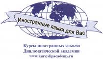 KURSYDIPACADEMY ИНОСТРАННЫЕ ЯЗЫКИ ДЛЯ ВАС КУРСЫ ИНОСТРАННЫХ ЯЗЫКОВ ДИПЛОМАТИЧЕСКОЙ АКАДЕМИИ WWW.KURSYDIPACADEMY.RUWWW.KURSYDIPACADEMY.RU