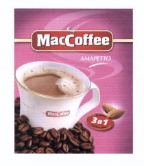 MACCOFFEE MAC COFFEE MACCOFFEE АМАРЕТТО ORIGINAL COFFEE MIX 3В13В1