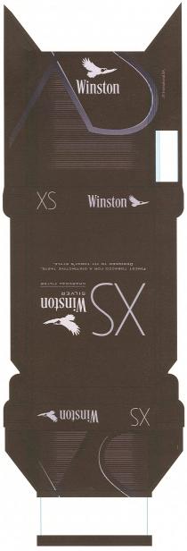 WINSTON WINSTON XS SILVER JT INTERNATIONAL FINEST TOBACCO AND CHARCOAL FILTER FOR A DISTINCTIVE TASTE DESIGNED TO FIT TODAYS STYLETODAY'S STYLE