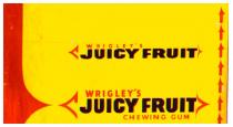 WRIGLEYS WRIGLEY CHEWING GUM JUICY FRUIT S