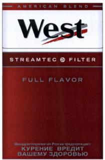 STREAMTEC WEST STREAMTEC FILTER FULL FLAVOR AMERICAN BLENDBLEND