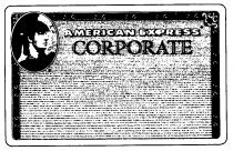 CORPORATE AMERICAN EXPRESS